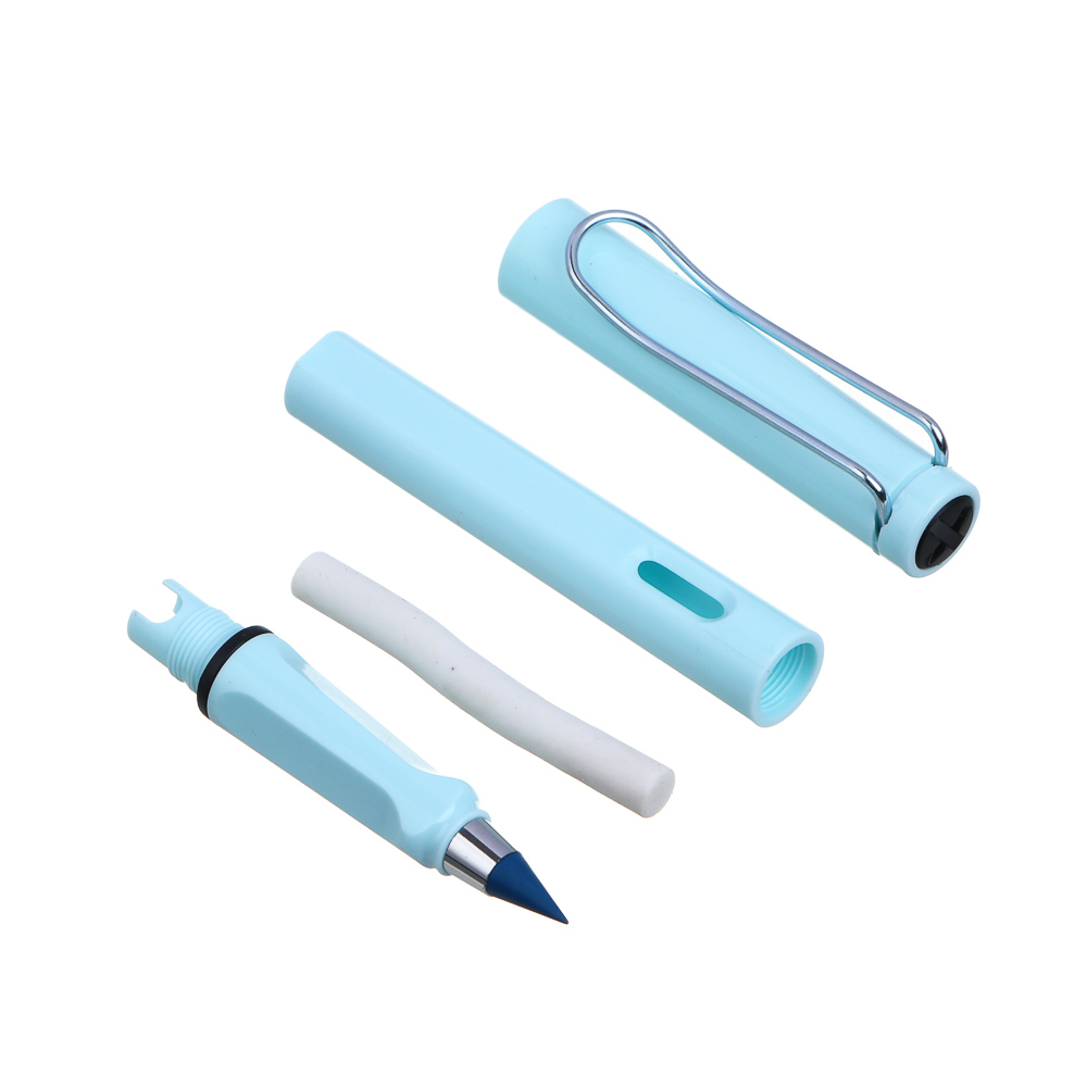 Вечные карандаши ClipStudio "Альфа" 12 цветов, пластиковый корпус, с ластиком, ПВХ-чехол с европод. - #6