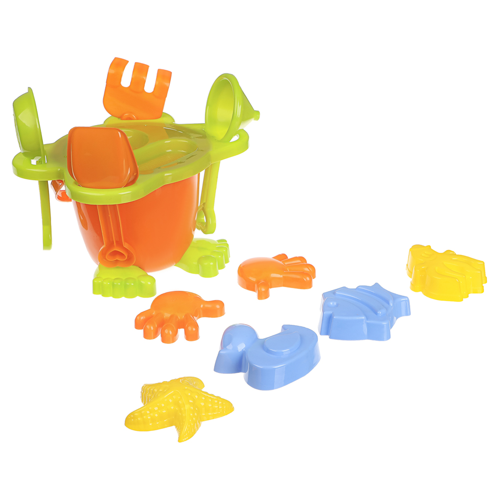 Набор для игры в песке "Дружок", ИГРОЛЕНД, 9 предметов, для детей 3+ - #4