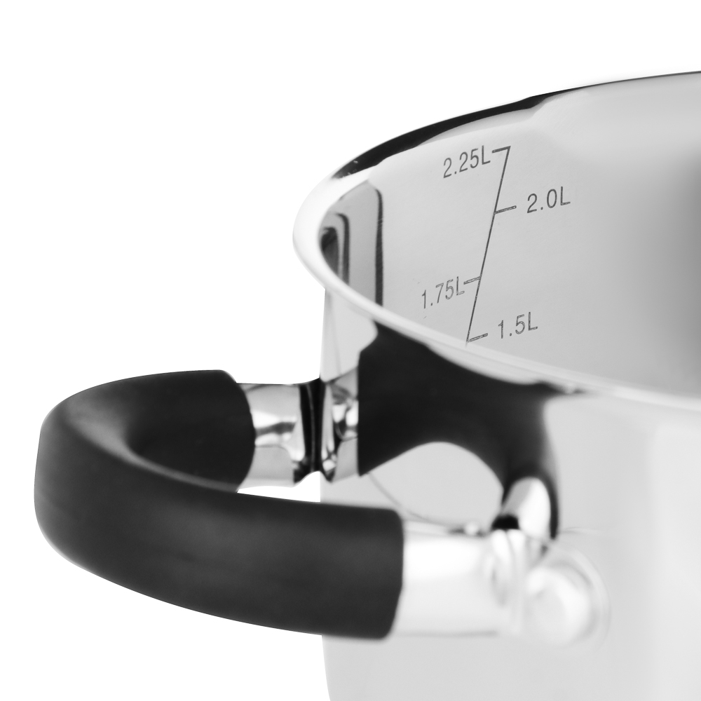 SATOSHI Арбон Кастрюля 18х10,5см, 2,5л, со стекл. крышкой, индукция - #6