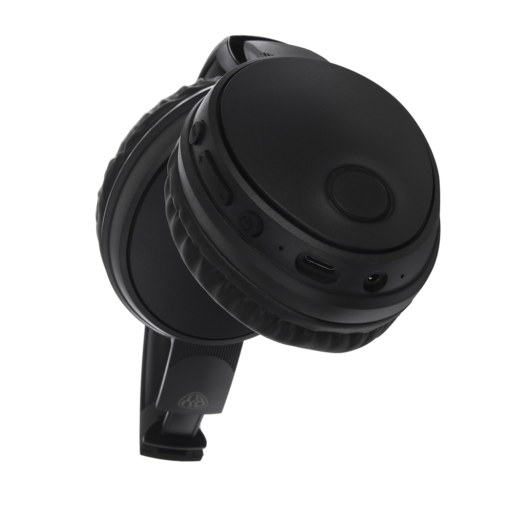 Наушники беспроводные полноразмерные BY SilentTune, шумоподавление ANC, экокожа, 300мАч, чёрный - #4