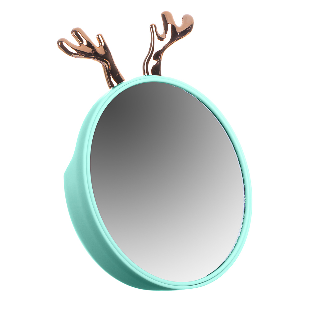 ЮНИLOOK Зеркало настольное, пластик, стекло, 16,5х16,5см, 2 дизайна - #2