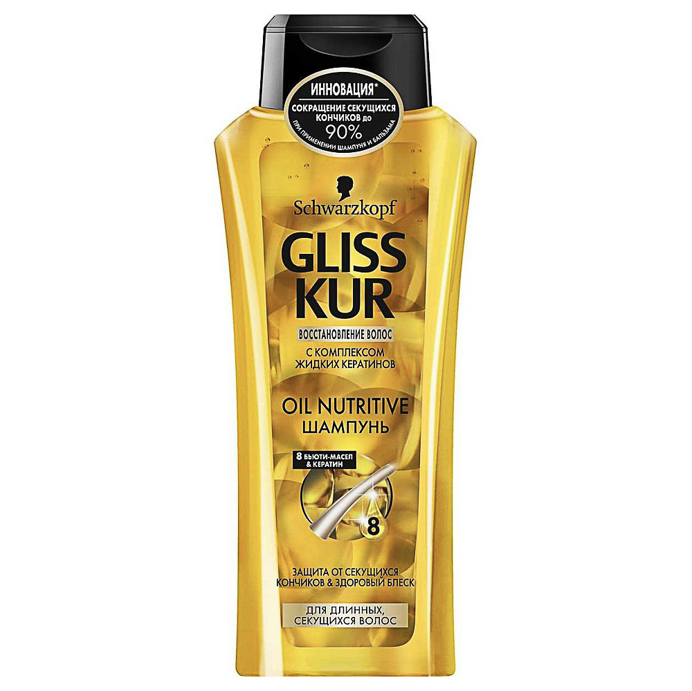 Шампунь GLISS KUR Жидкий шелк/Oil Nutritive 400мл 1912354/1680441 - #3