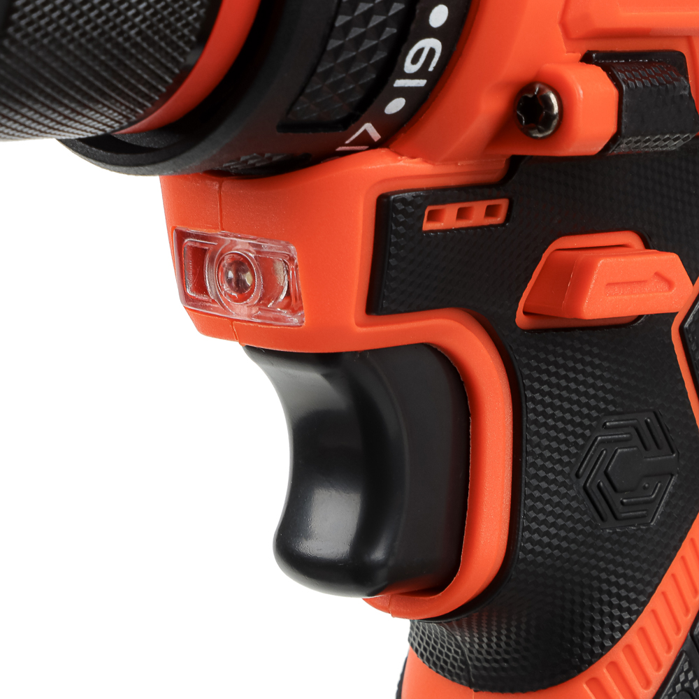 Дрель-Шуруповерт, тм ЕРМАК, аккумуляторная бесщеточная, в кейсе, 2 АКБ, 18в/2А, короткий корпус - #7