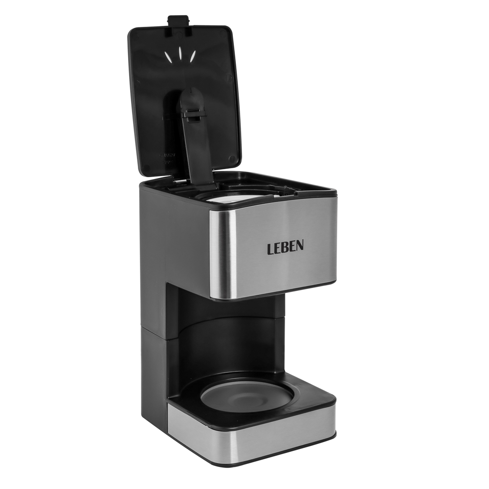 LEBEN Кофеварка капельная 680Вт со стеклянной колбой с функцией автоотключения 0,8л - #6