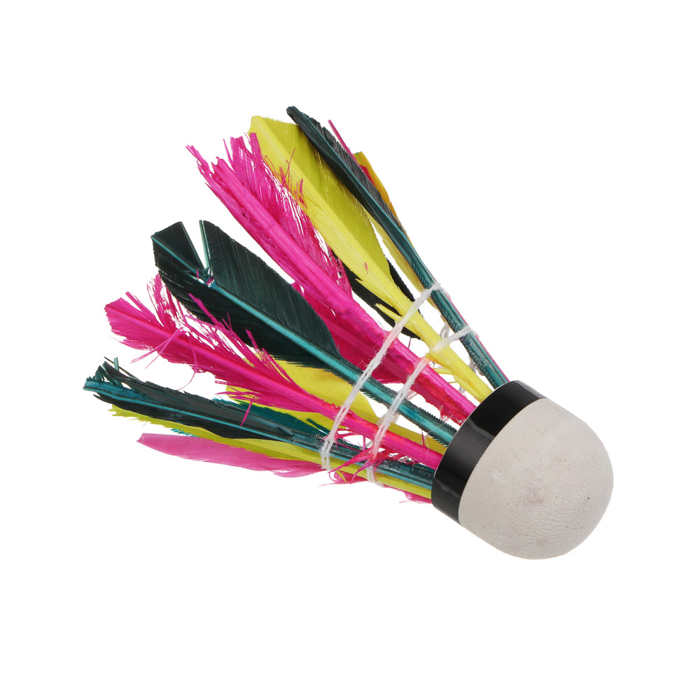 Воланы для бадминтона, тм BY SPORT, набор 3шт, в тубе, ПВХ+перо - #1