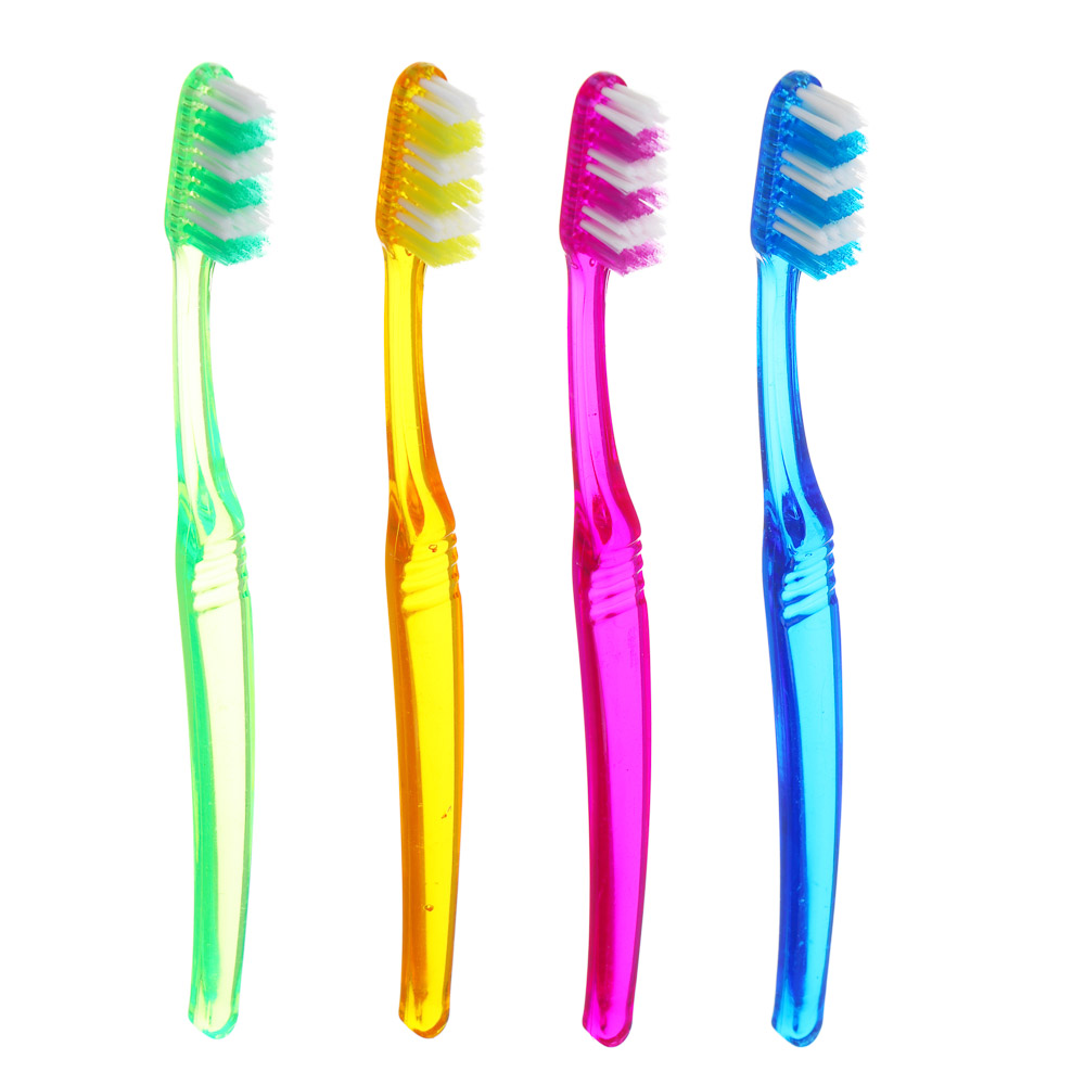 Зубная щетка, средняя жесткость, 4 цвета - #1