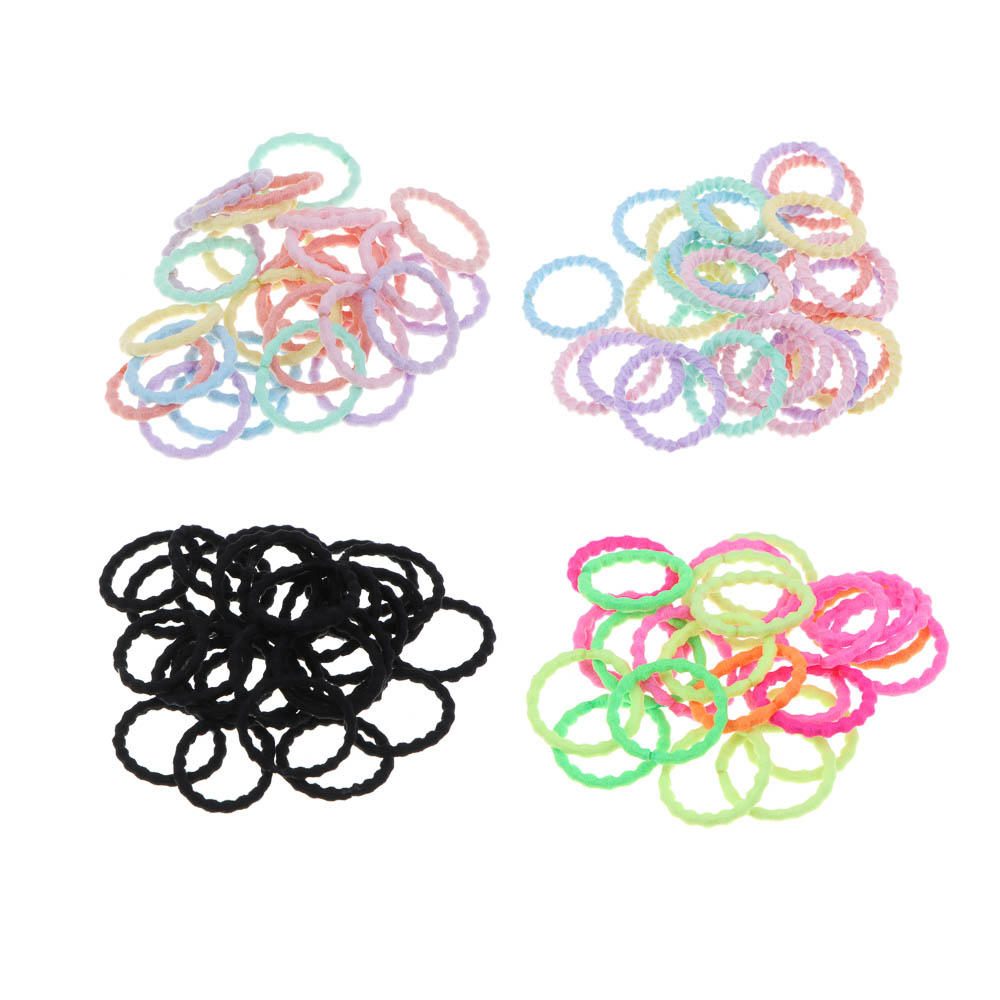 Резинки для волос ЮНИLOOK 25шт, d2см, нейлон, 3-4 дизайна, ACS-60 - #5