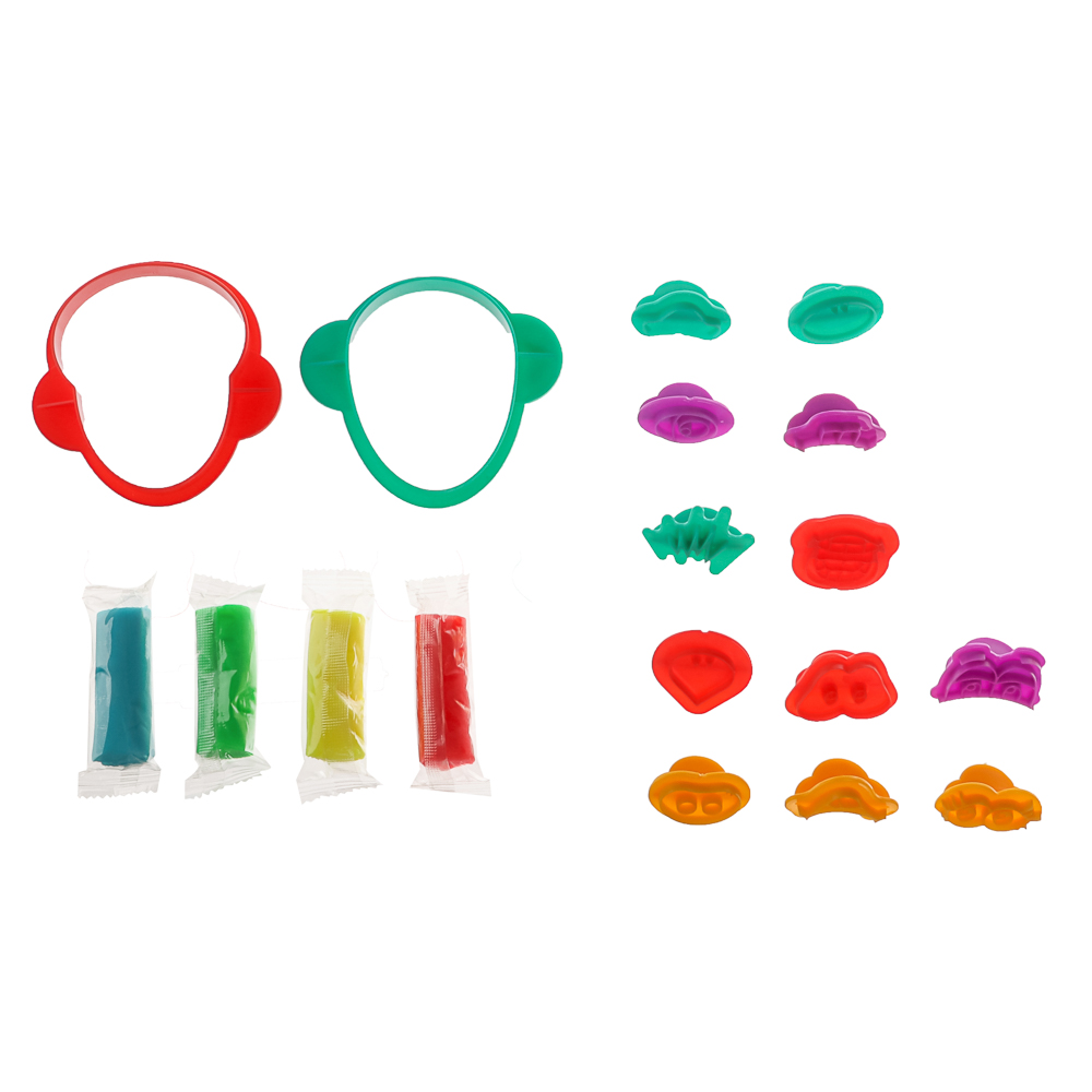 ХОББИХИТ Набор для лепки с формочками, полимер, ABS, 17х21х4см, 4 дизайна - #10