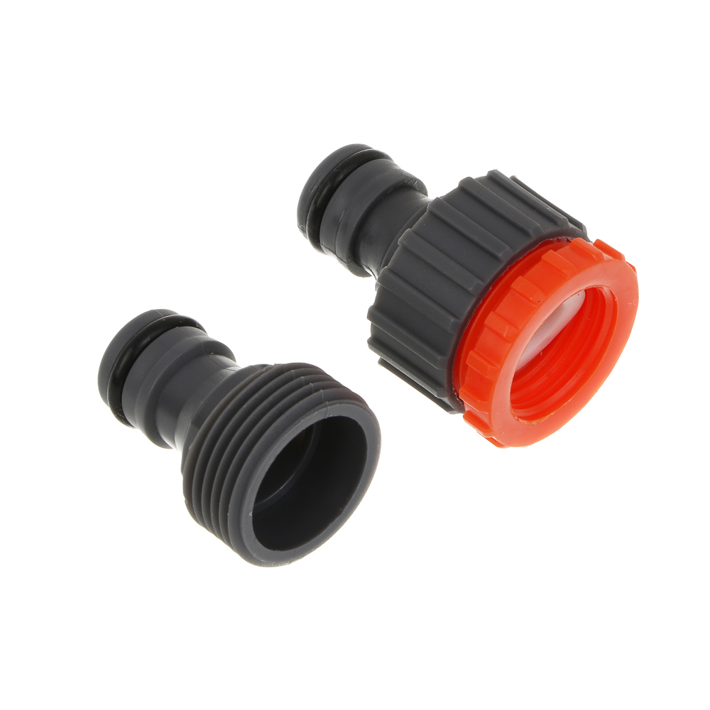 INBLOOM Набор для полива (пистолет 5 реж- 1шт., 1/2" коннектор- 2шт., 1/2"-3/4" штуцер-1шт.) ПП - #6