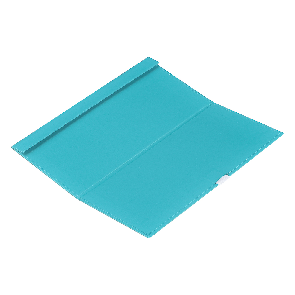 Конверт подарочный мелованная бумага, с бантом, 172х83, бирюзовый - #4