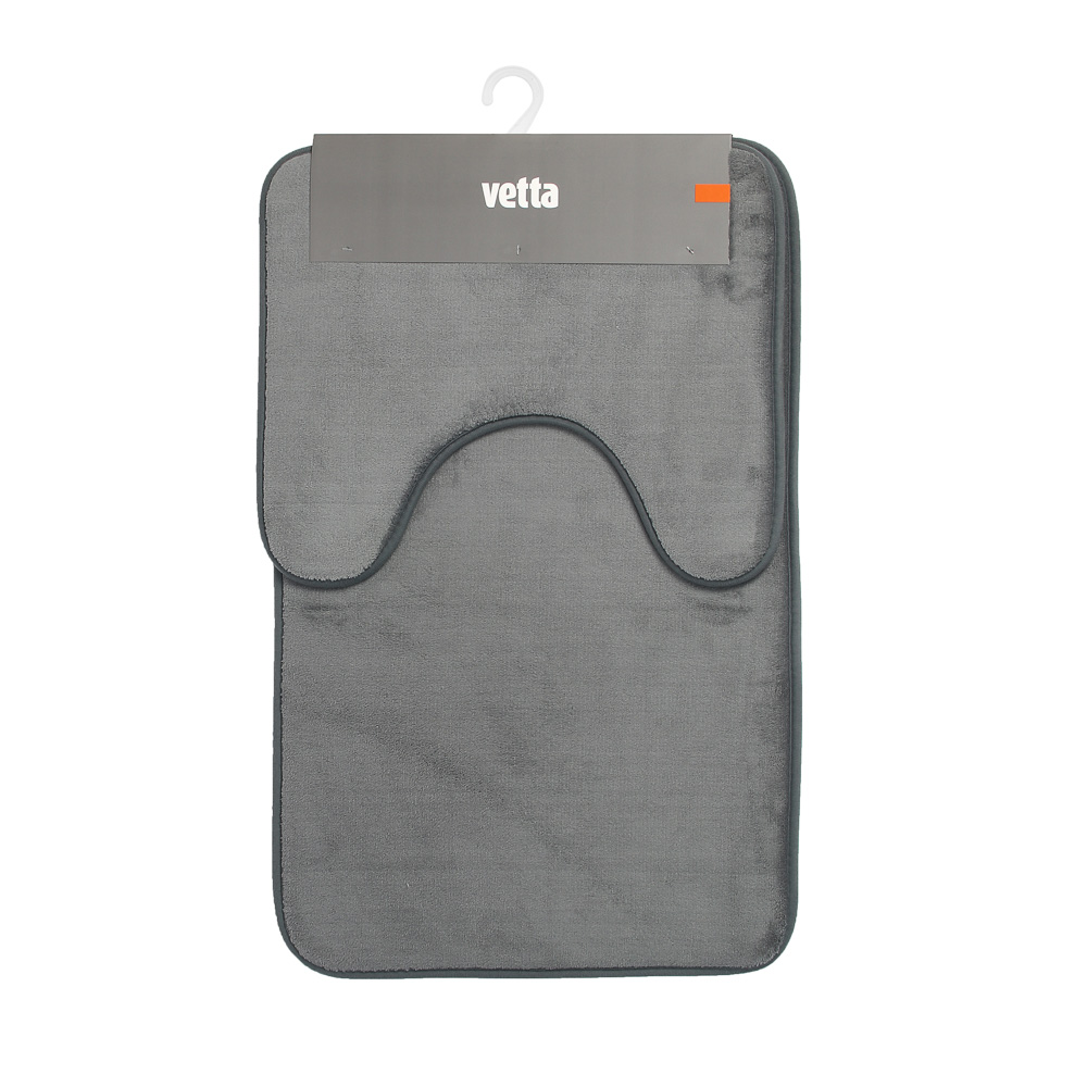 Набор ковриков для ванной комнаты тм VETTA Коралл, 75х45см + 45х40см, микрофибра, 4 цвета - #9