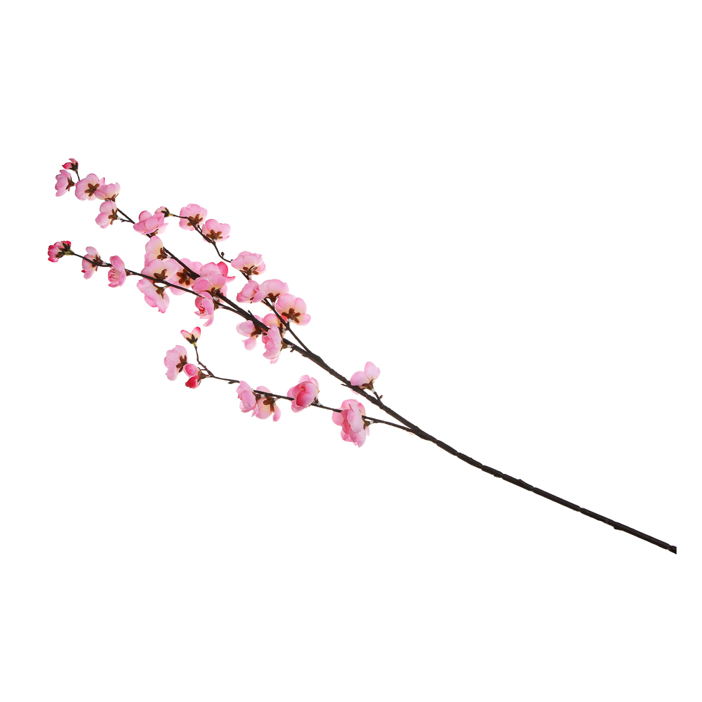 LADECOR Цветок искусственный ветка сакуры, 105 см, ткань, пластик, железная проволока, 2 цвета - #4