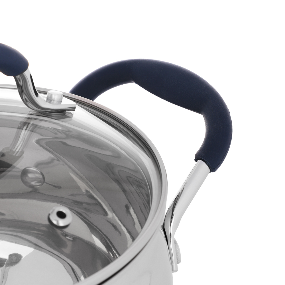 SATOSHI Альба Кастрюля 16х9,5см. 2,1 л. со стекл. крышкой, индукция - #2