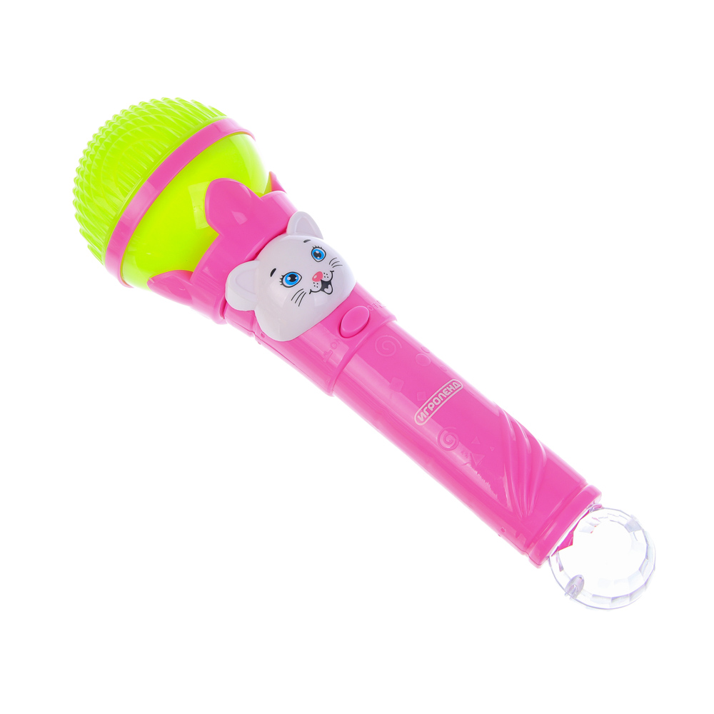 ИГРОЛЕНД Микрофон "Звездный", свет, звук, ABS, 2XAAA, 15Х8Х24см - #3