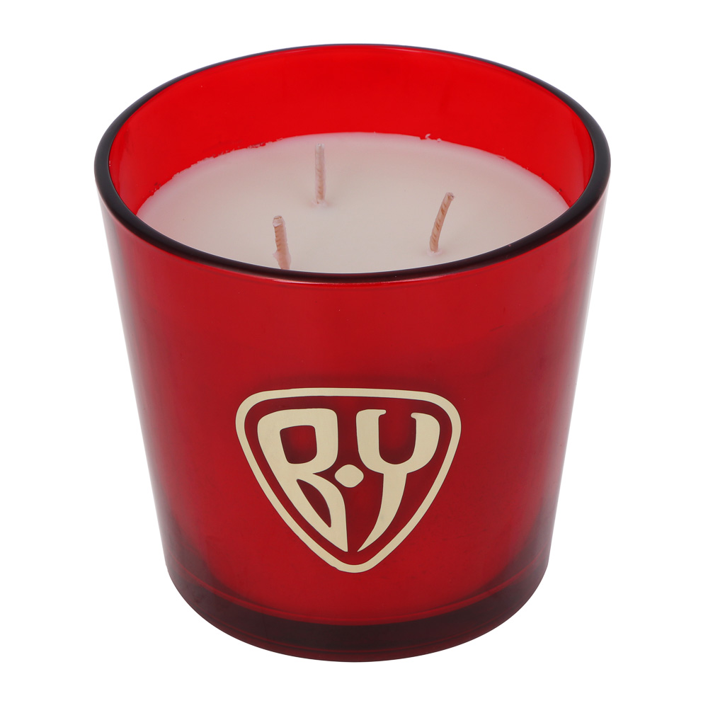 BY Свеча ароматическая, в стеклянном подсвечнике, 13,5x13,5x12,6 см, 710 гр, Spiced Pomegranate - #2