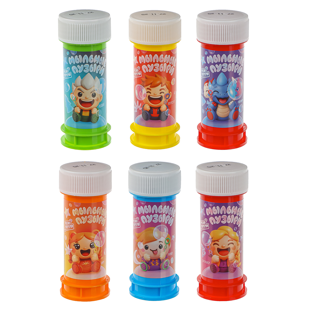 Мыльные пузыри BY Русские Супергерои, 50мл, мыльный раствор, пластик, 6 дизайнов - #1