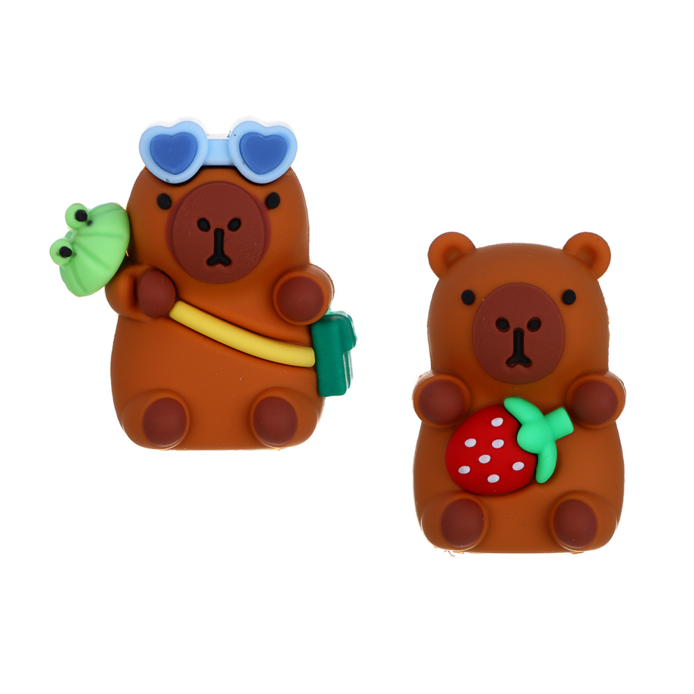 Точилка фигурная "Капибара", 3,7х2,7х2,5см, 1 отверстие, PVC, 2 дизайна - #1