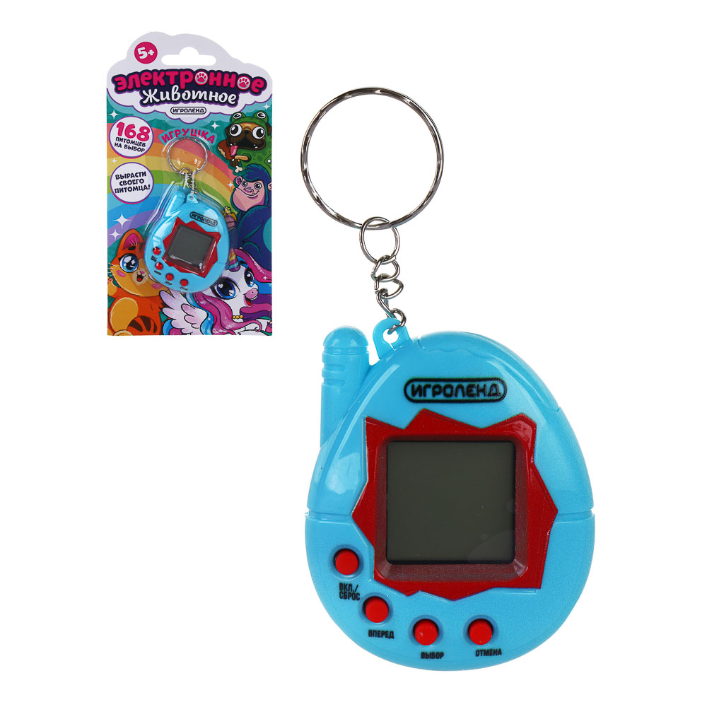 ИГРОЛЕНД Игрушка "Электронное животное", 2AG13, пластик, 4,8х6см, 4 цвета - #1