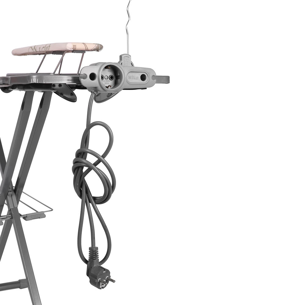 VETTA Доска гладильная 122х40х90см, металл, подставка п/утюг,полка для белья,подрукавник,удл.1,9м Н9 - #6