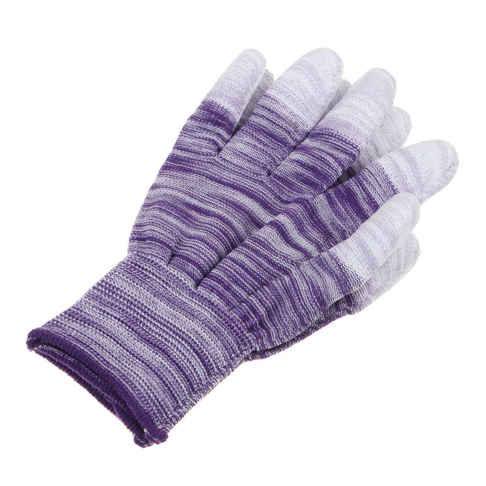 INBLOOM Перчатки садовые полиуретановый облив пальцев р.7, 19см, полиэстер, 17г - #3