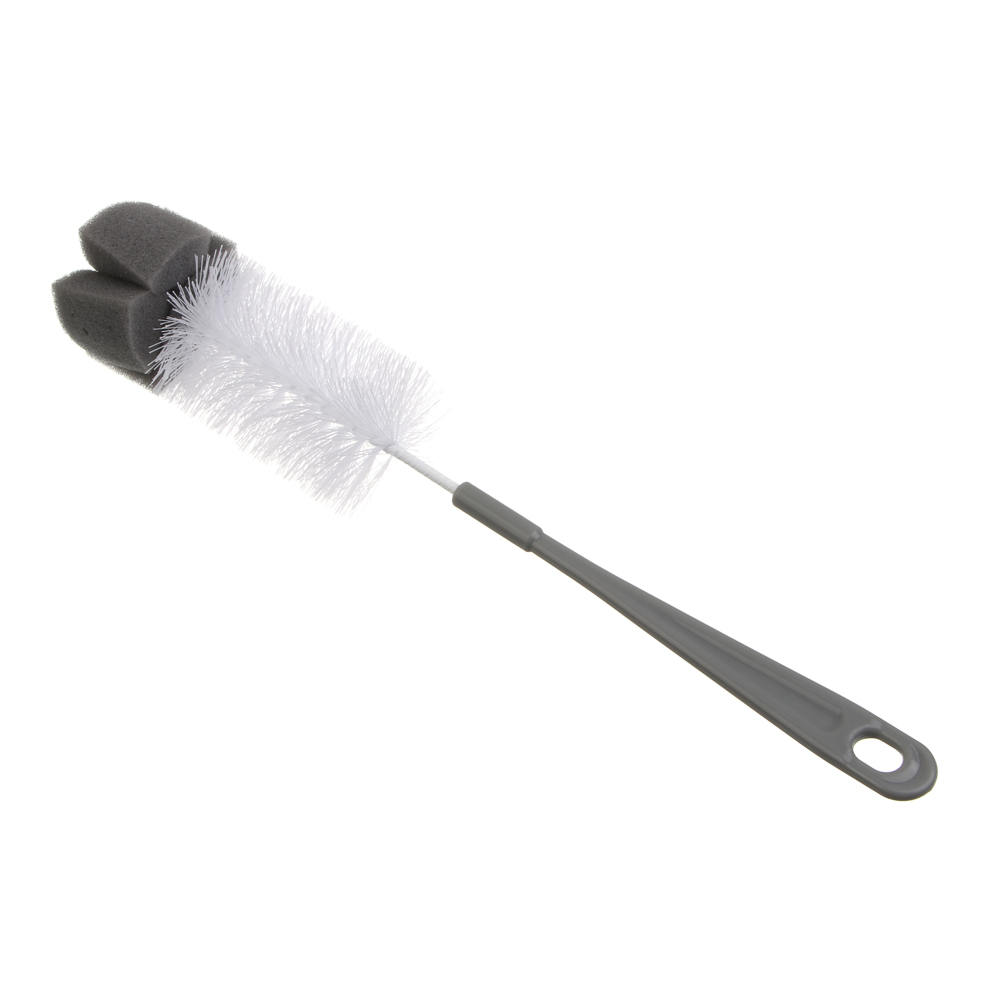 Ерш бутылочный, тм VETTA, 29х5х5 см, серый, пластик, поролон, металл - #3