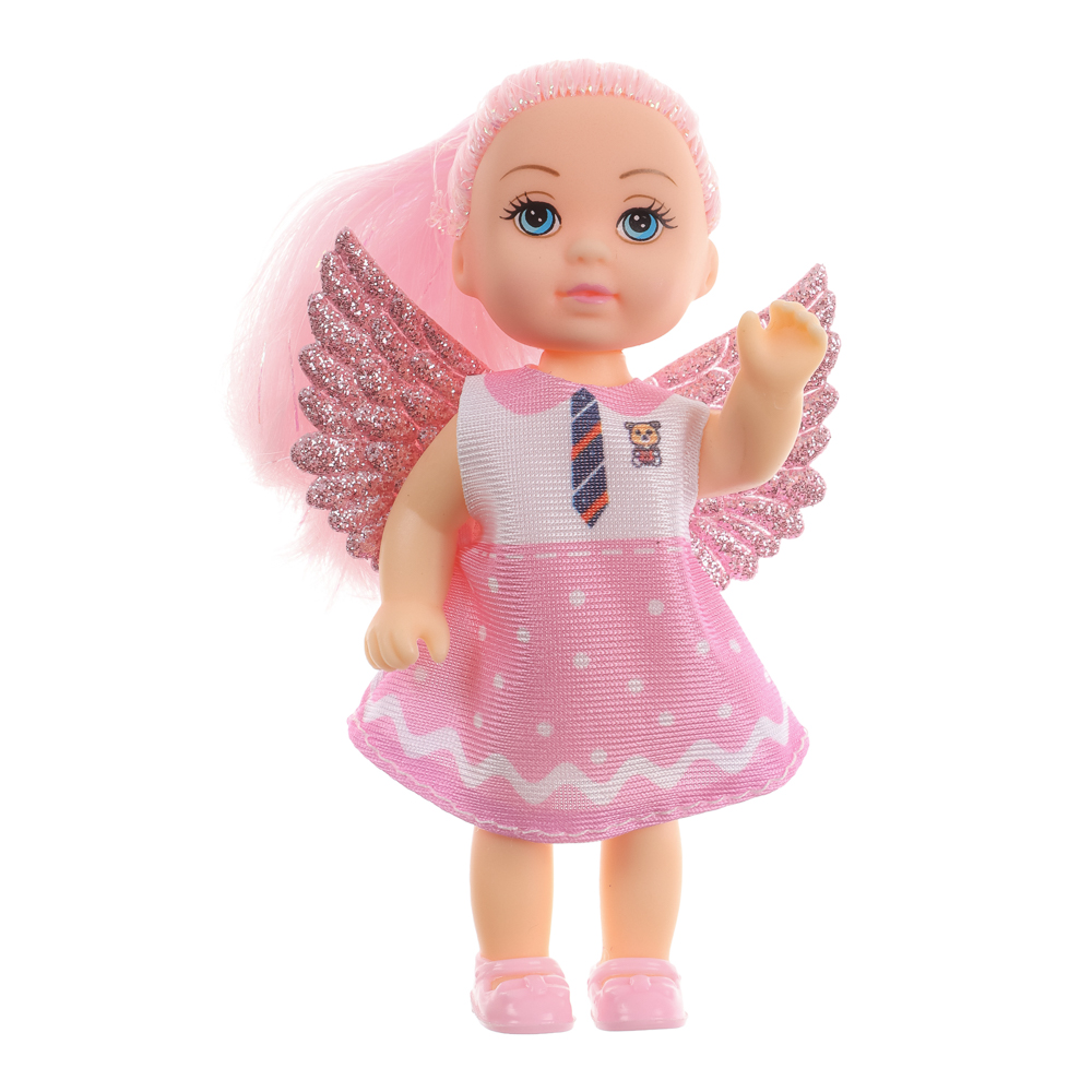 ИГРОЛЕНД Кукла с крылышками и цветн.волосами, 11 см, ABS, PVC, полиэстер, 13,5х4,5х18 см, 6 дизайнов - #17