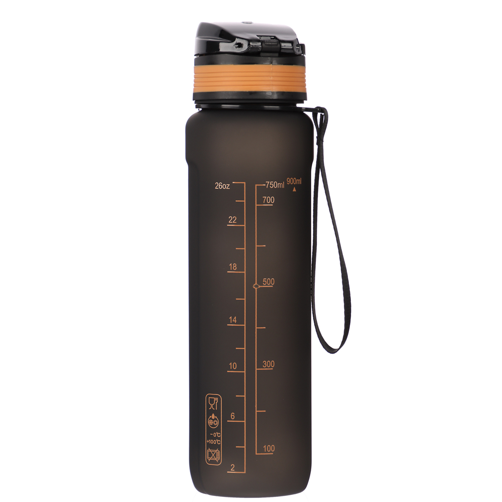 SILAPRO MAX Бутылка спортивная с замком, BLACK, 900мл, PC - #8