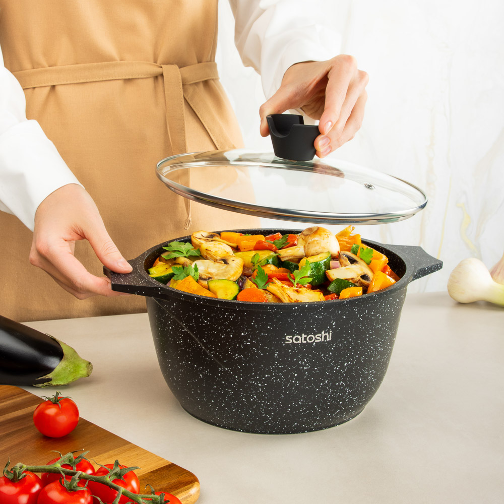 SATOSHI Монфор Казан 24х13,0см, 4,8л, литой алюминий, индукция - #9