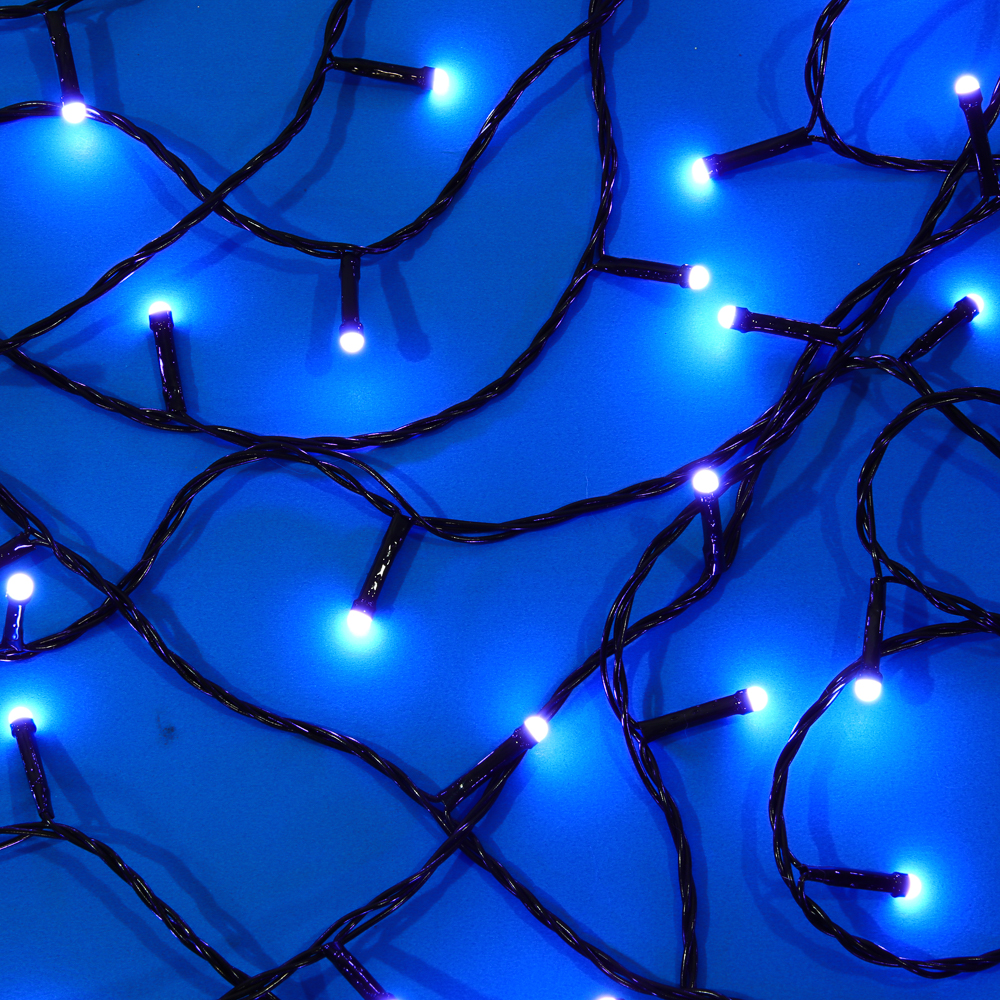 СНОУ БУМ Гирлянда эл. вьюн 20м, 200LED, белый, 8 режимов, ПВХ черный, 220В - #7