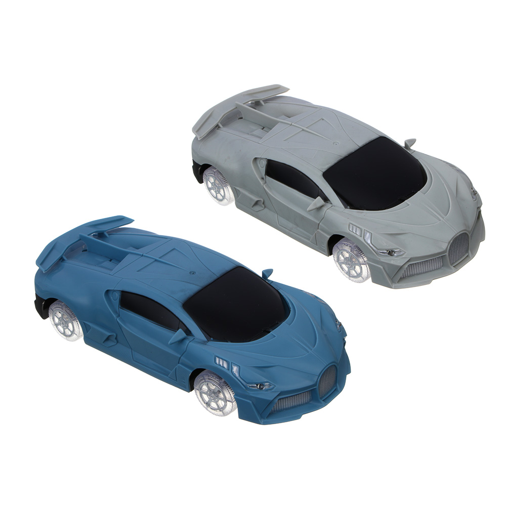 ИГРОЛЕНД Машина радиоуправляемая "Супергонка", 2х кан., светятся колеса, ABS,PP, 26х12х11 см, 2 диз - #2