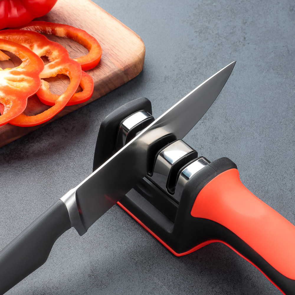 VETTA Ножеточка универсальная для черновой и финальной заточки, 21,5х5х6см, полипропилен, нерж.сталь - #9