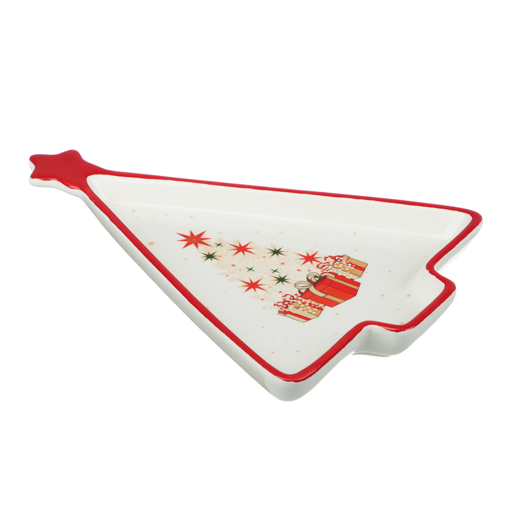 MILLIMI Щелкунчик Блюдо в форме ёлки, 21х16х2,5см, керамика - #2