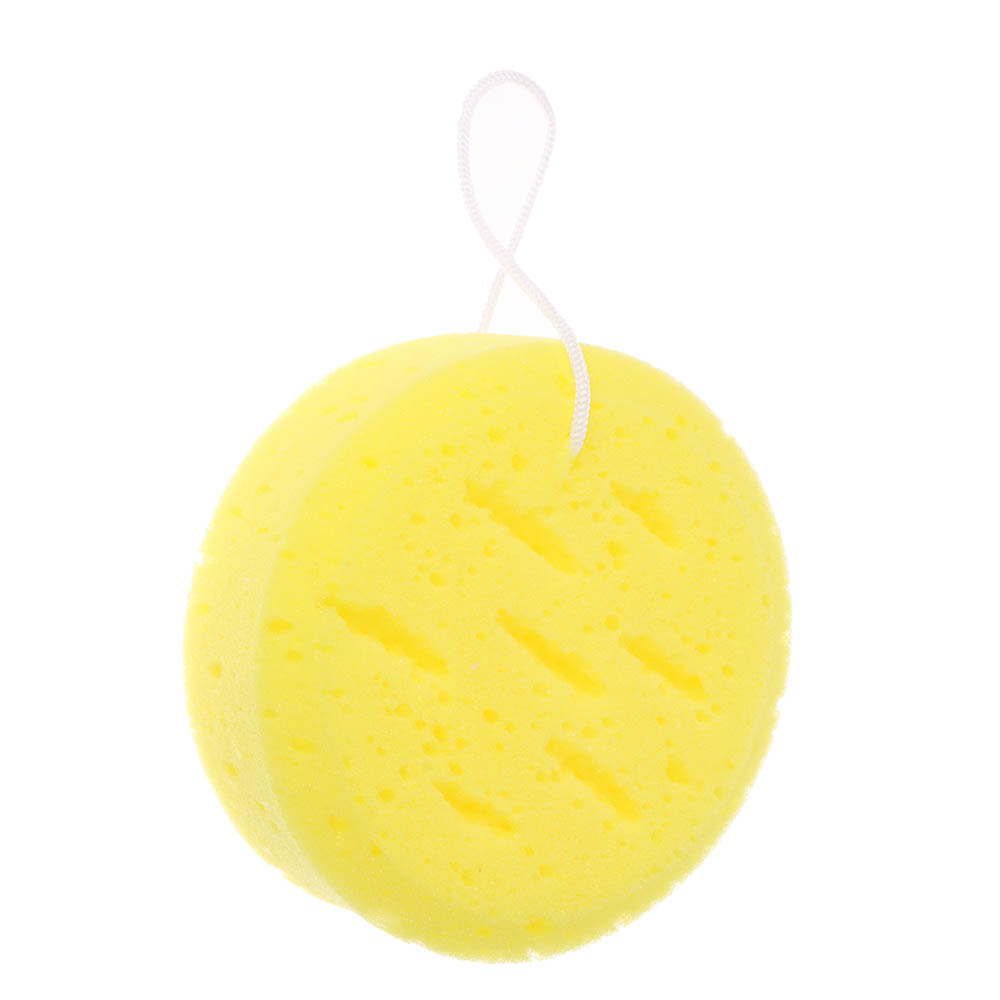 ЮL Мочалка-губка поролоновая крупнопористая с подвесом, полиуретан, 13,5х5см, 3 цвета - #5