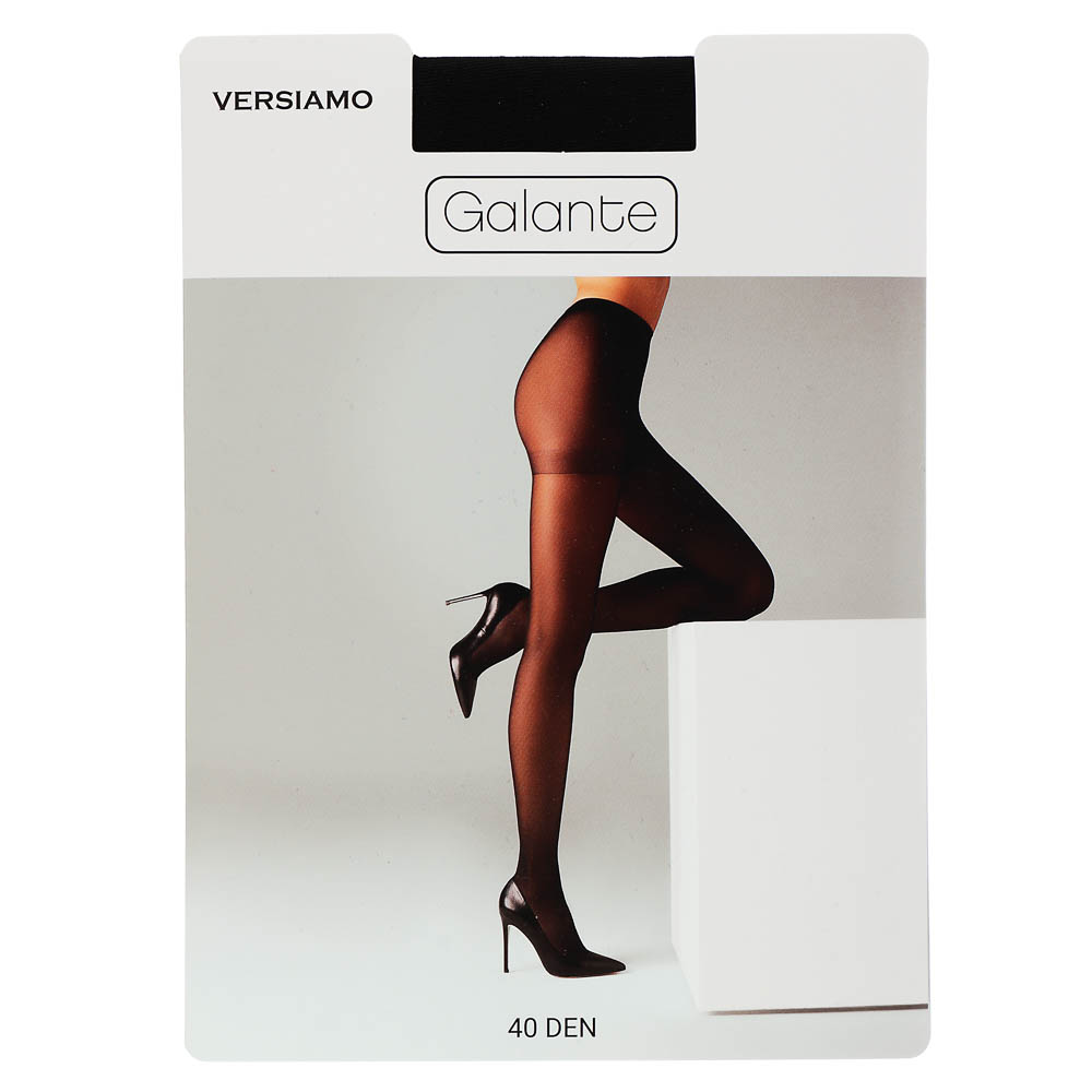 GALANTE Versiamo Колготки 40 DEN с шортиками, 85% полиамид, 15% эластан, размер 2, цвет черный - #1