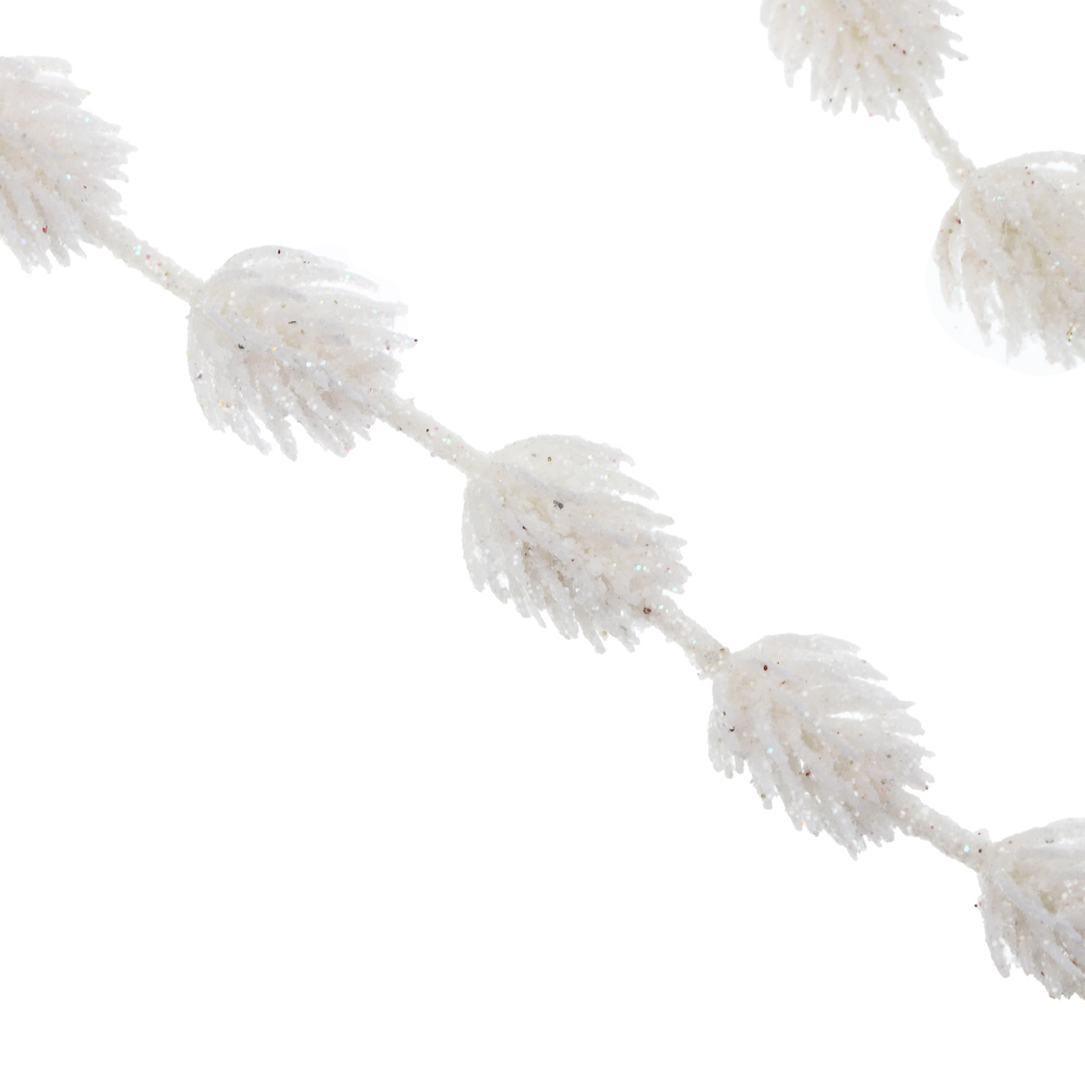 СНОУ БУМ Ветка с "хвостом" 110 см, металл, пластик, глиттер, 3 цвета - #4