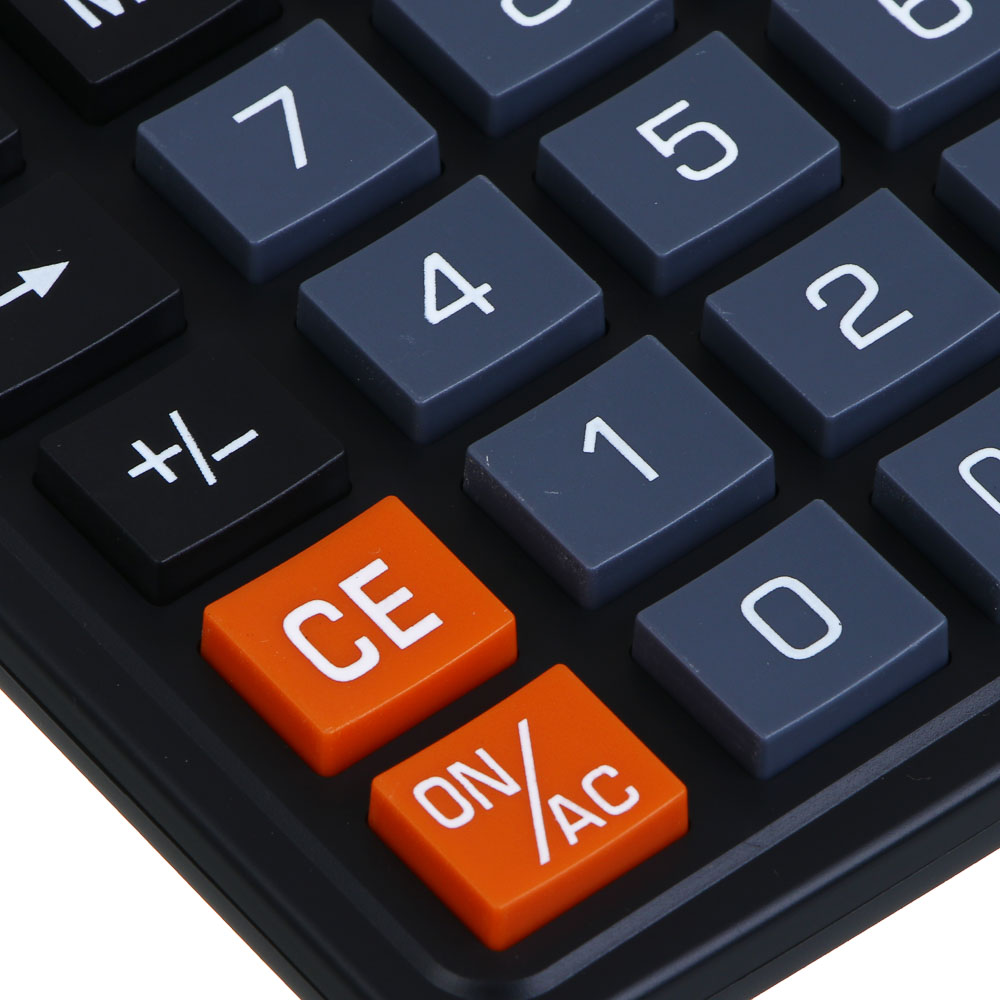 ClipStudio Калькулятор 12-разр, 888, 18,8х14,4 см, пластик, цвет черный, цвет.коробка - #3