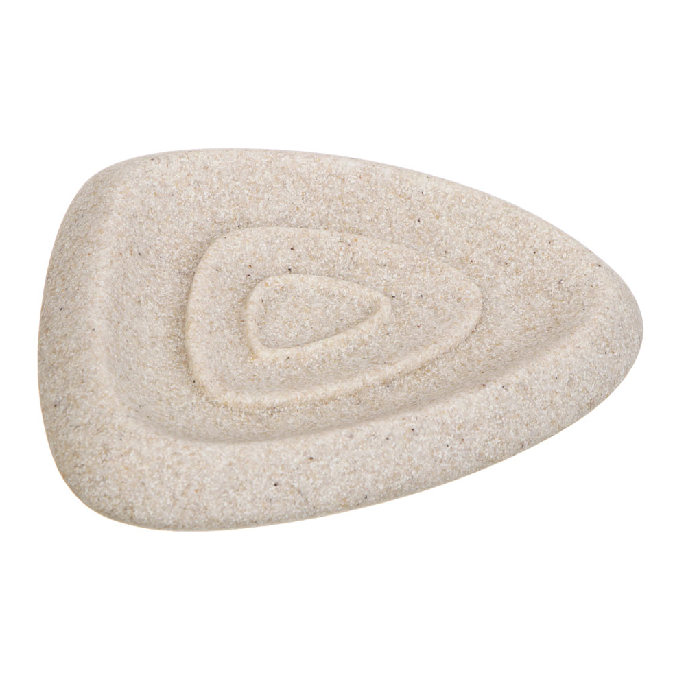 Мыльница тм VETTA Дюна, смола (полирезин), бежевый, 13,5x10,5x2,5см - #2