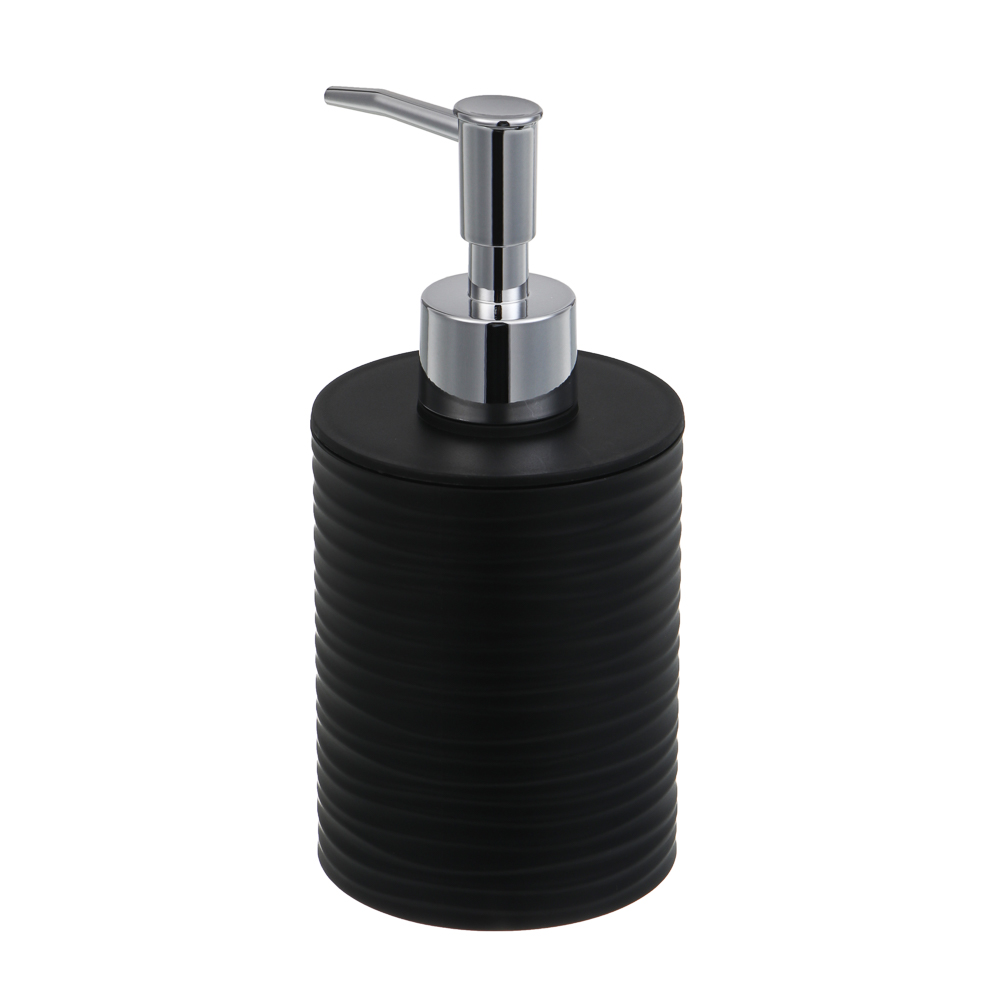 Диспенсер для жидкого мыла тм VETTA Тренто, 250мл, пластик, PP+ABS, черный, 7,5х7,5х16,5см - #5