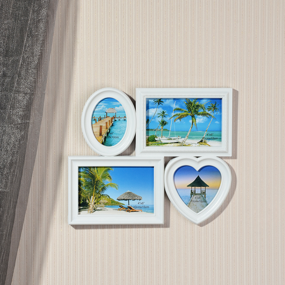 Фоторамка на 4 фотографии, пластик, 25х30см, Арт А1 - #4