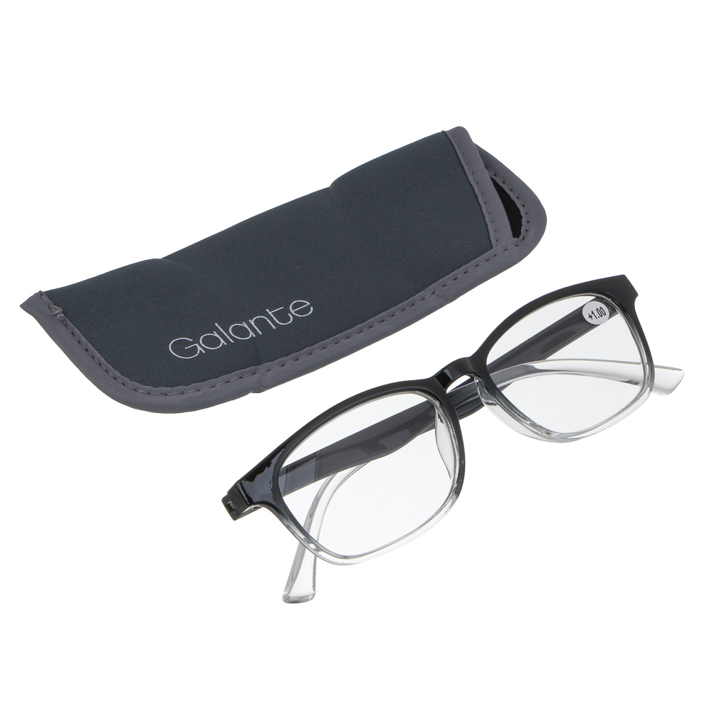 GALANTE Очки корригирующие с чехлом, пластик, полиэстер, PD62, (+): +1,+1.5,+2,+2.5,+3,+3.5 (ОК1) - #1