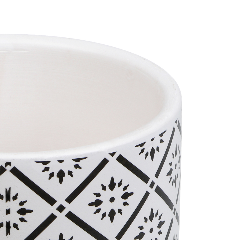 Кашпо тм INBLOOM, 10х9см, керамика, диз.2 - #5