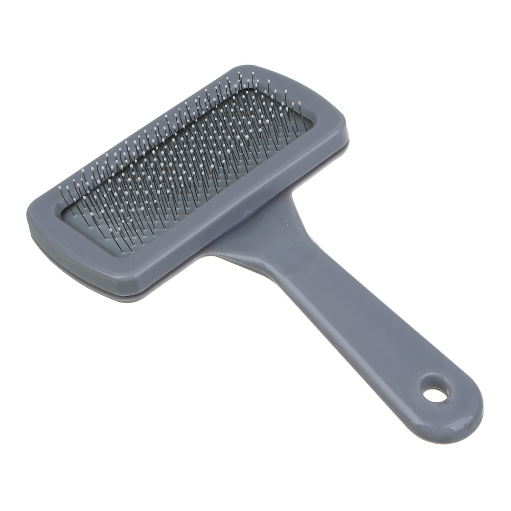 VETTA Щетка для домашних животных, бензол, нержавеющая сталь, резина, 14x9,5 см - #1