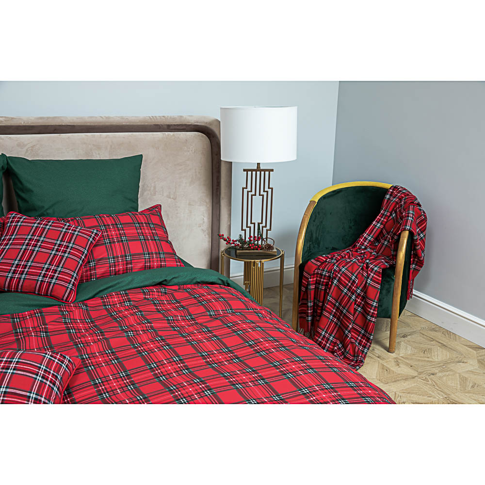 Комплект постельного белья евро Provance "Шотландка" - #2