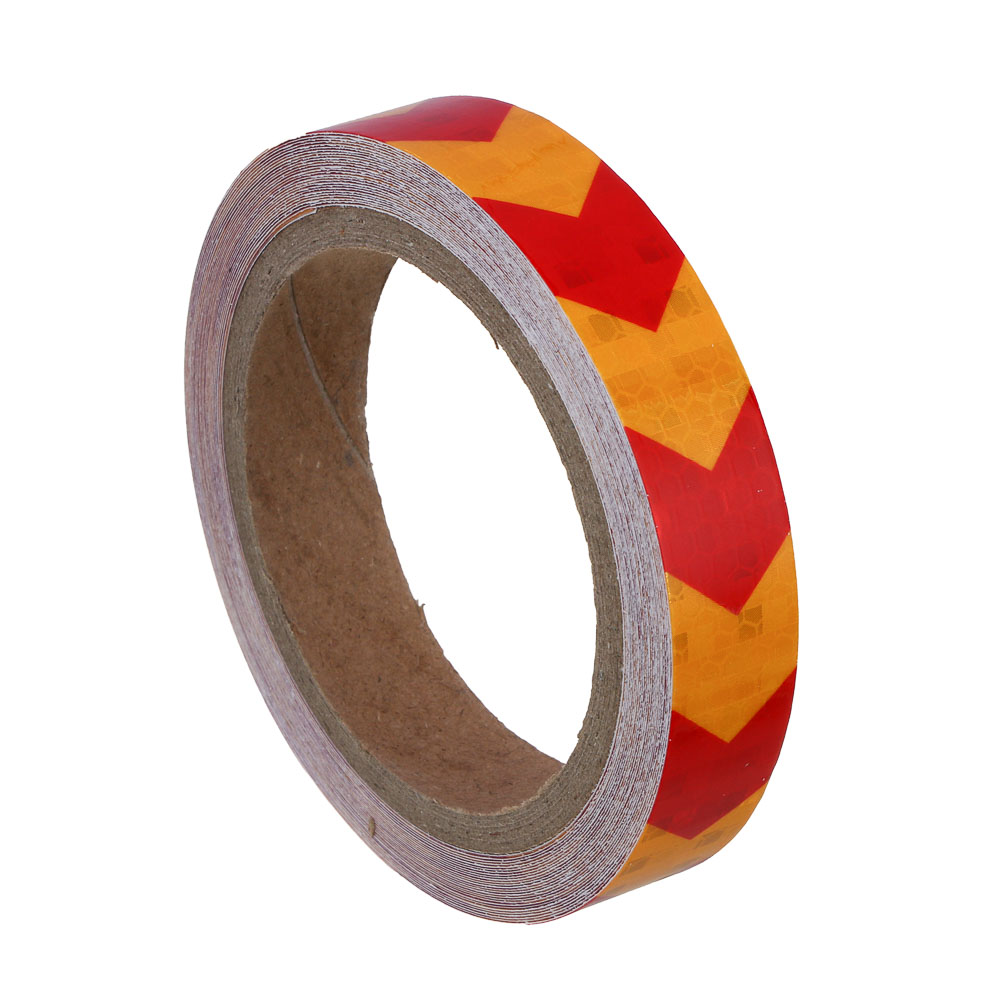 РОКОТ Лента светоотражающая 2см x 8м, красно-желтая - #2