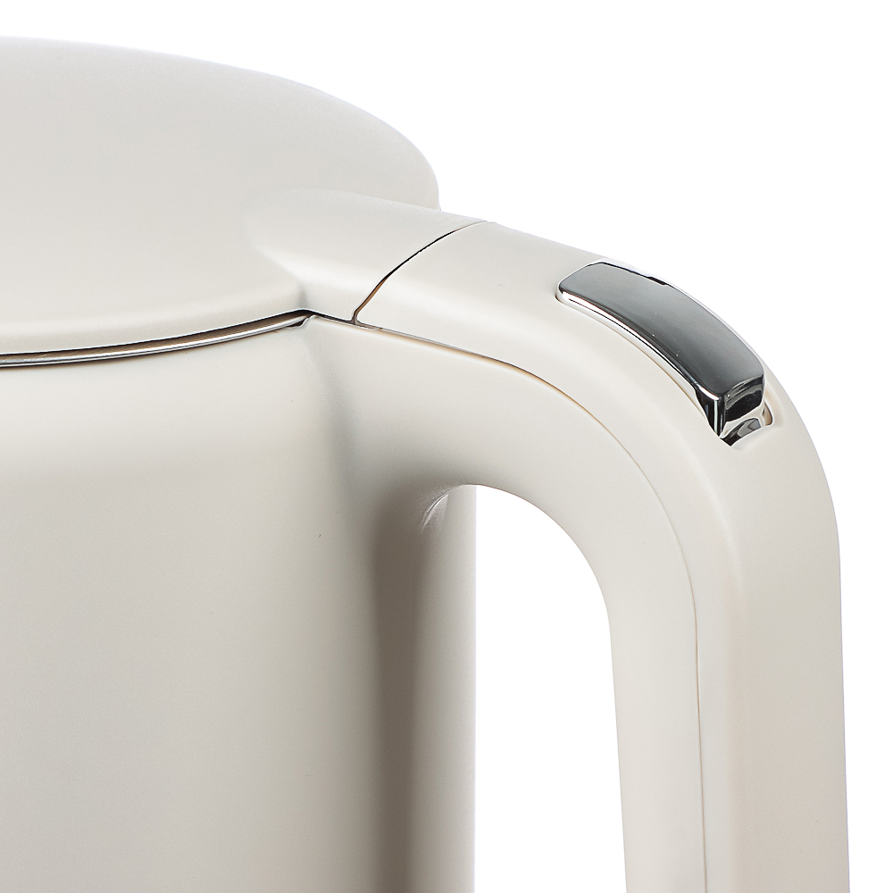 LEBEN Чайник электрический 1,7л двойные стенки пластик/нерж сталь, поддерж.температуры, оливк.и беж. - #10