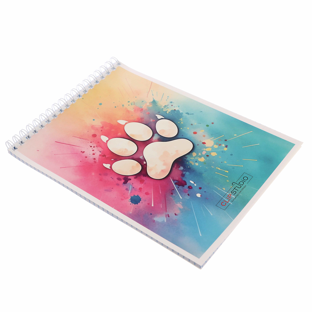 ClipStudio Блокнот А5, 40 листов, офсет, обложка картон, спираль, в клетку 8 диз. - #16