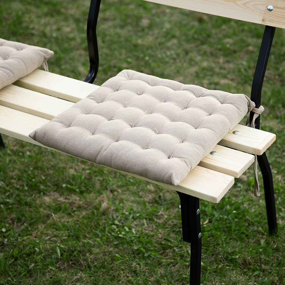 Скамейка "ХИТ" 118x51x86 см, древесина хвойных пород + металл - #7