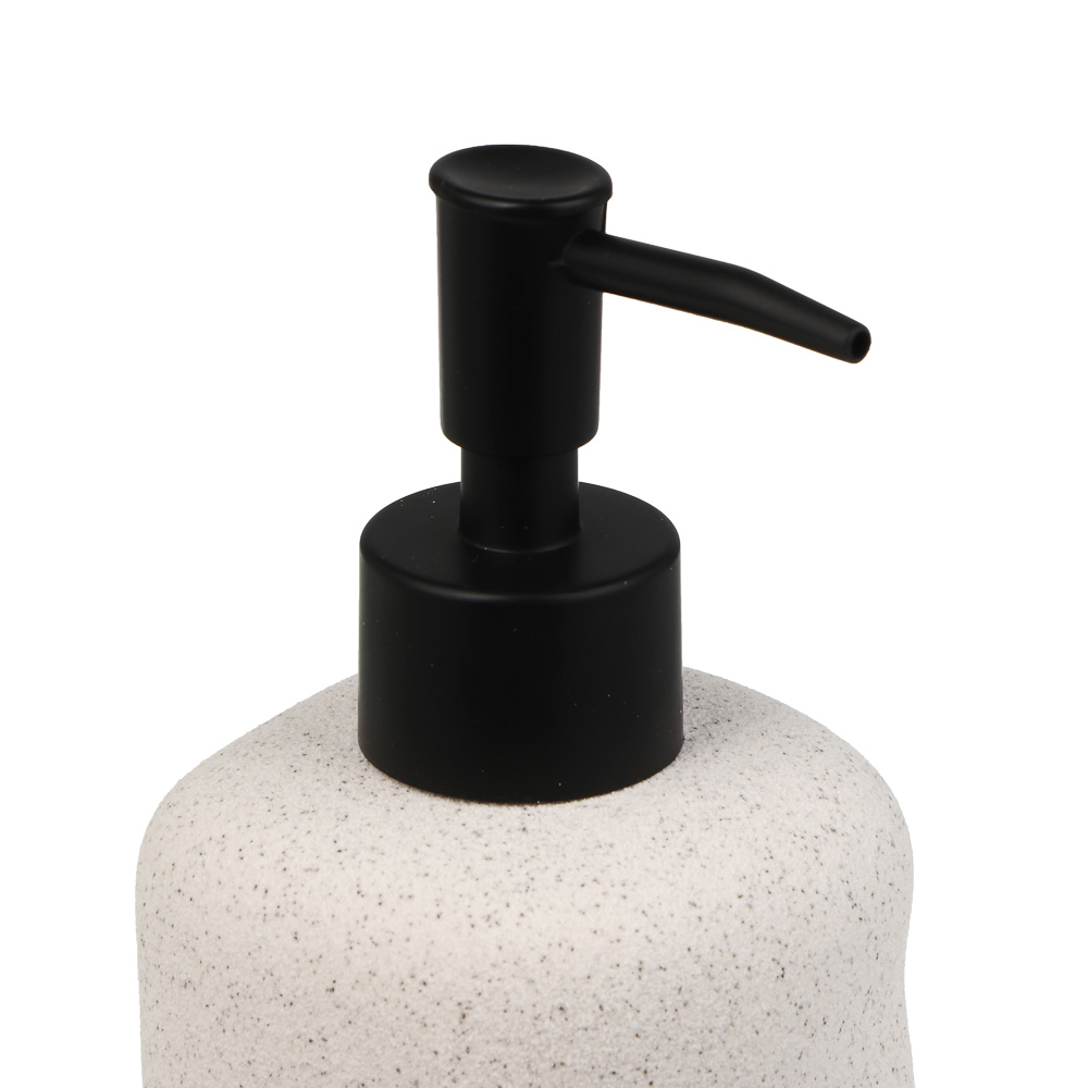 Диспенсер для жидкого мыла тм VETTA Верона 360мл, керамогранит, белый, 7,6x7,6x14/20см - #2