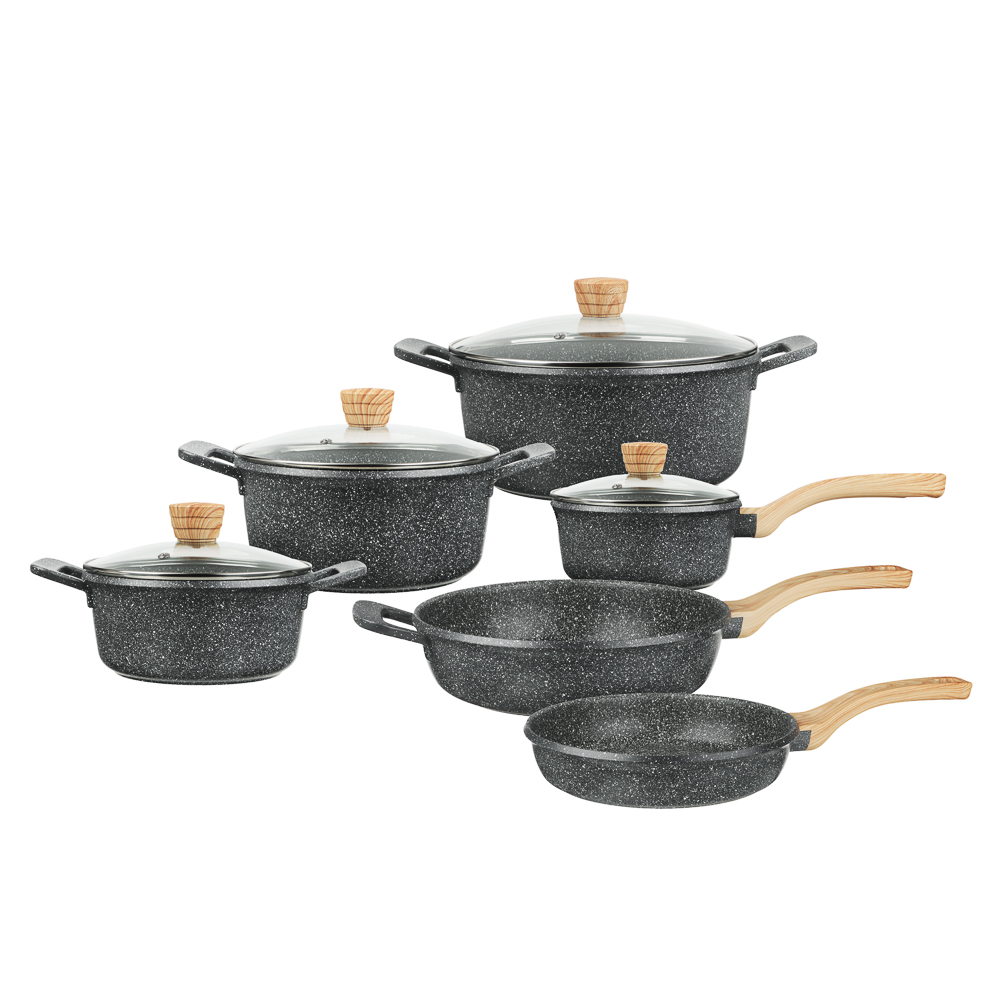 SATOSHI Брунико Наб.пос.10пр,а/пр.покр.:кастр+крышк.2,4 л; 4,3л; 6,4л ;ковш+крышк.1.4л;сков 24см;сот - #1