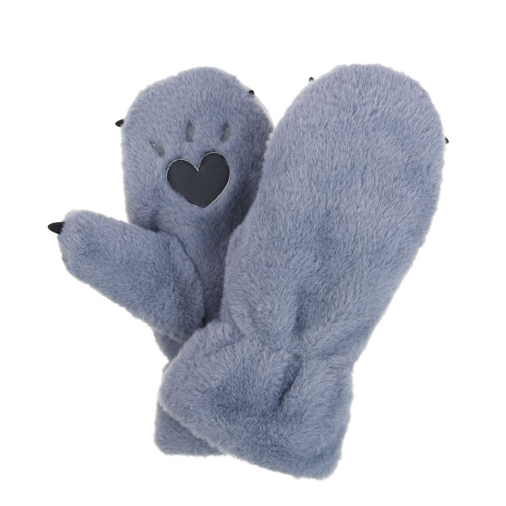 GALANTE Рукавицы женские из эко меха на веревке в виде лапок, р. 18-20, 2 цвета, СЗПВ24-35 - #2